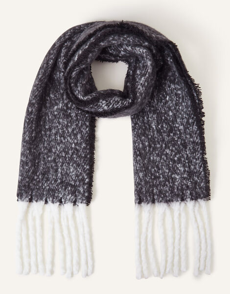 Super Fluffy Scarf, Black (BLACK), large