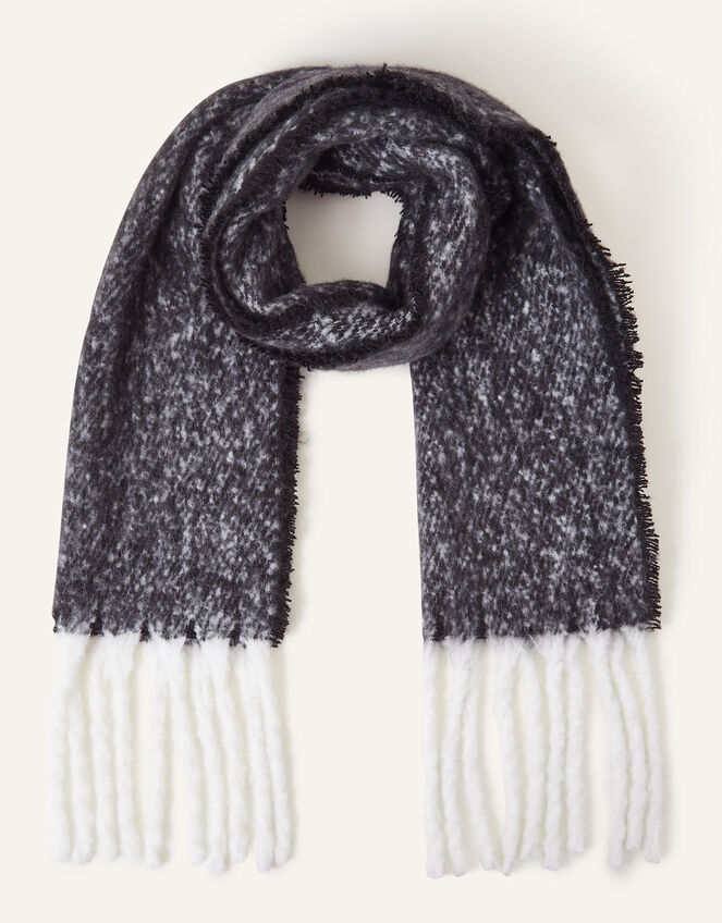 Super Fluffy Scarf, Black (BLACK), large