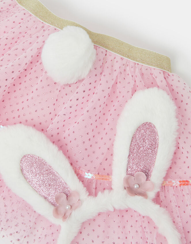 Girls Bunny Skirt & Headband Set, , large