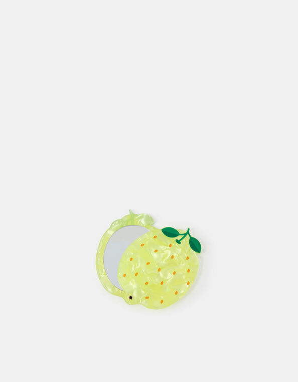 Lemon Resin Compact Mirror, , large