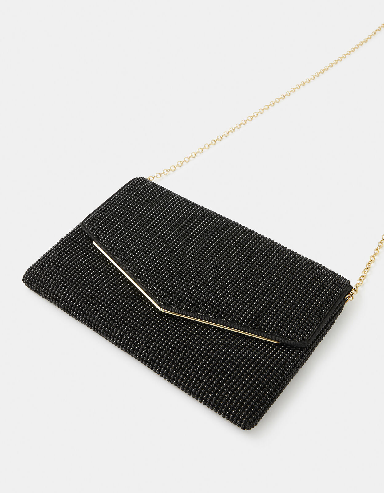 black envelope clutch bag