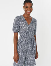 Daisy Wrap Jumpsuit in LENZING™ ECOVERO™ , Blue (NAVY), large