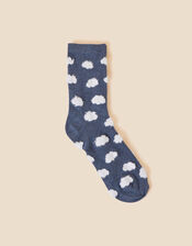 All Over Fluffy Clouds Socks, , large