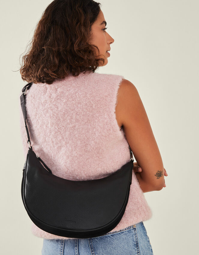 Leather Sling Cross-Body Bag, , large