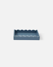 Mini Wooden Tray with Scalloped Edge, , large