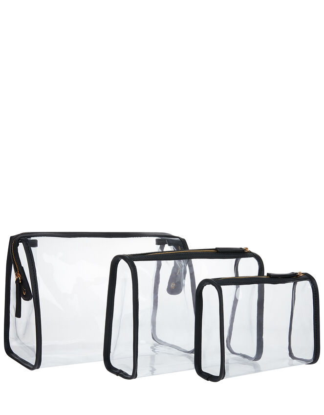 Clear Cosmetic Bag Set, , large