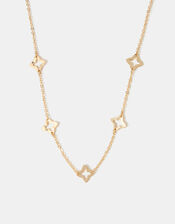 Clover Cut-Out Station Necklace, , large