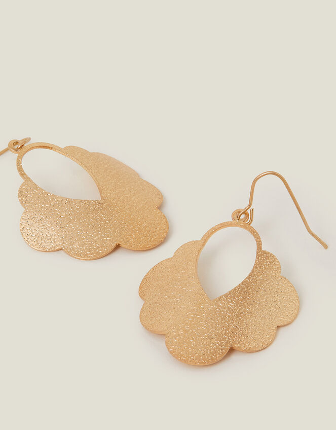 Textured Cloud Drop Earrings, , large