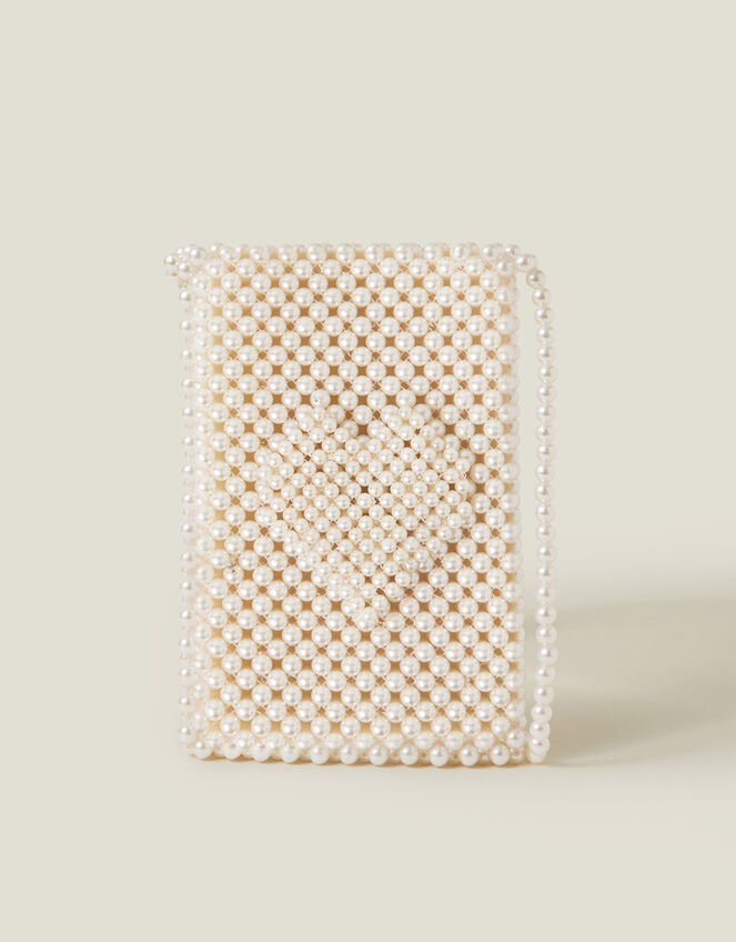 Bridal Pearl Phone Bag, , large