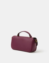 Snaffle Crossbody Bag, Red (BURGUNDY), large