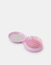 Girls Unicorn Compact Hair Brush, , large