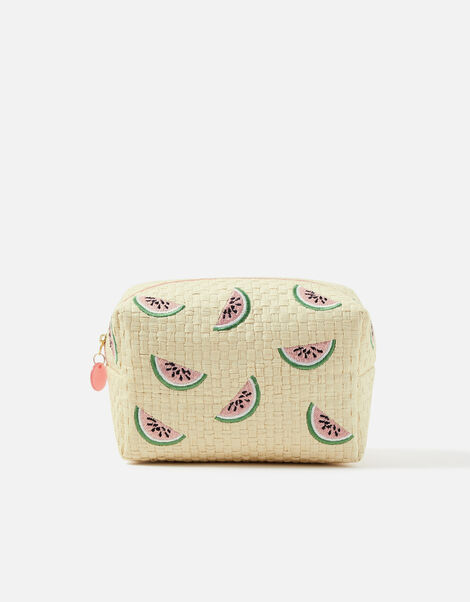 Watermelon Embroidered Make-Up Bag, , large
