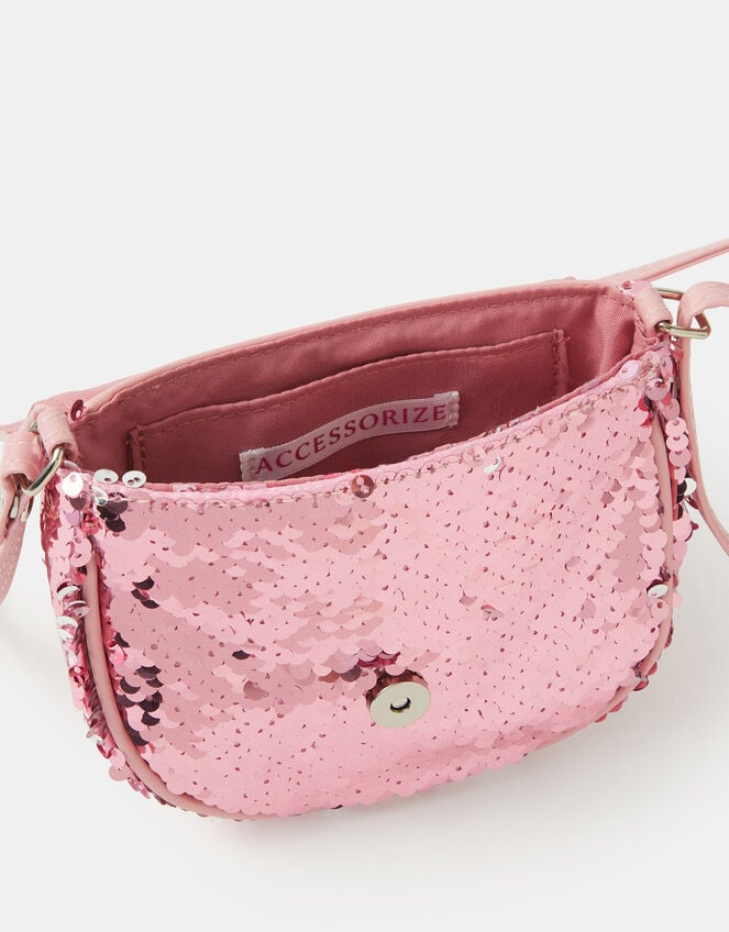 Girls Sequin Butterfly Crossbody Bag, , large