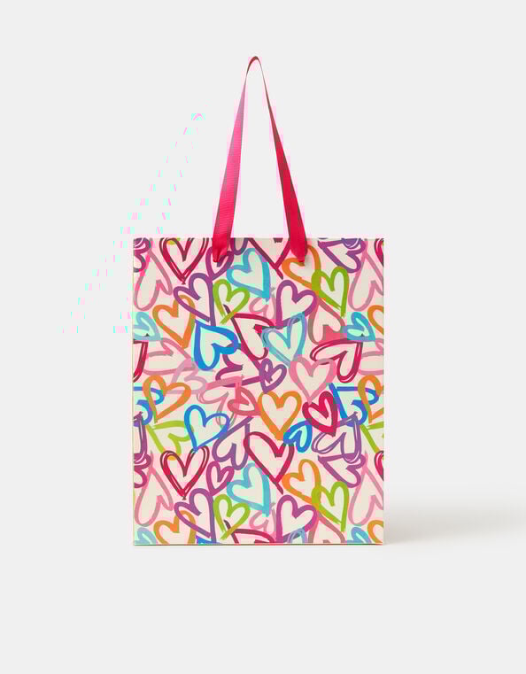 Heart Print Gift Bag, , large