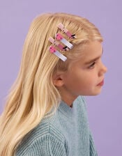 4-Pack Girls Sausage Dog Hair Clips, , large