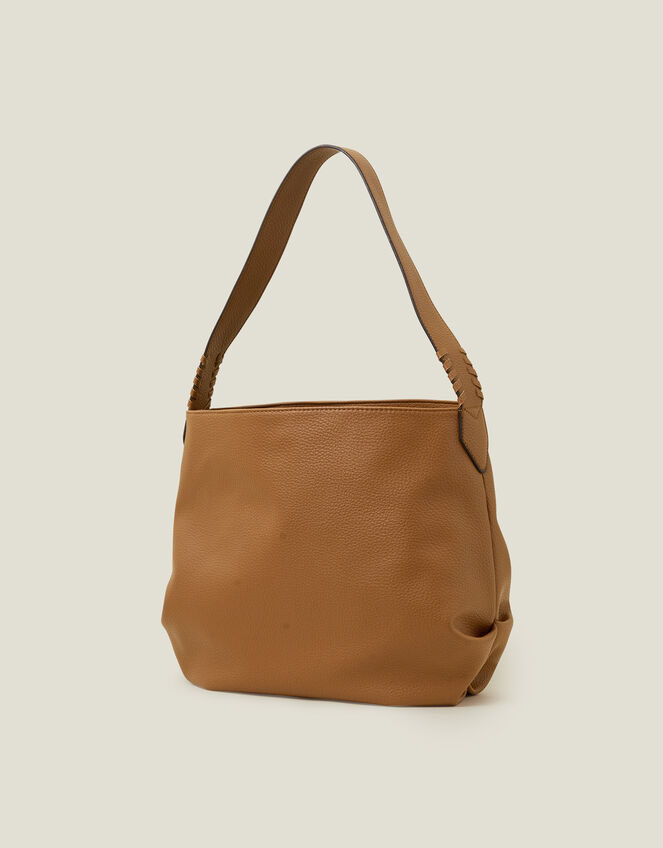 Slouch Shoulder Bag, Tan (TAN), large