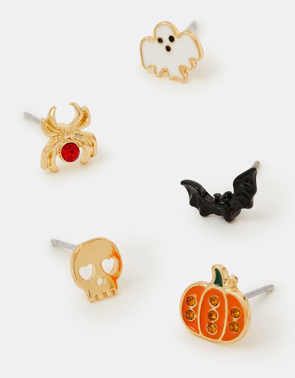 5-Pack Halloween Stud Earrings, , large