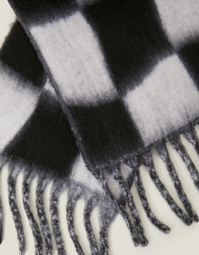 Super Soft Checkerboard Blanket Scarf, , large