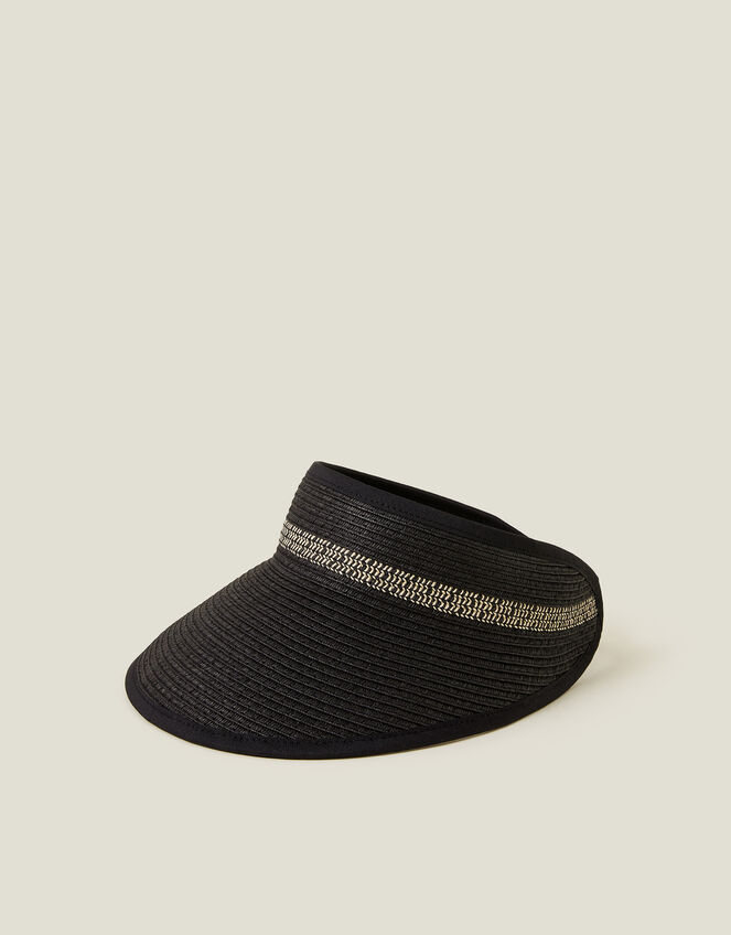 Straw Visor Sun Hat, , large
