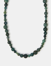 14ct Gold-Plated Chalcedony Bead Necklace, , large