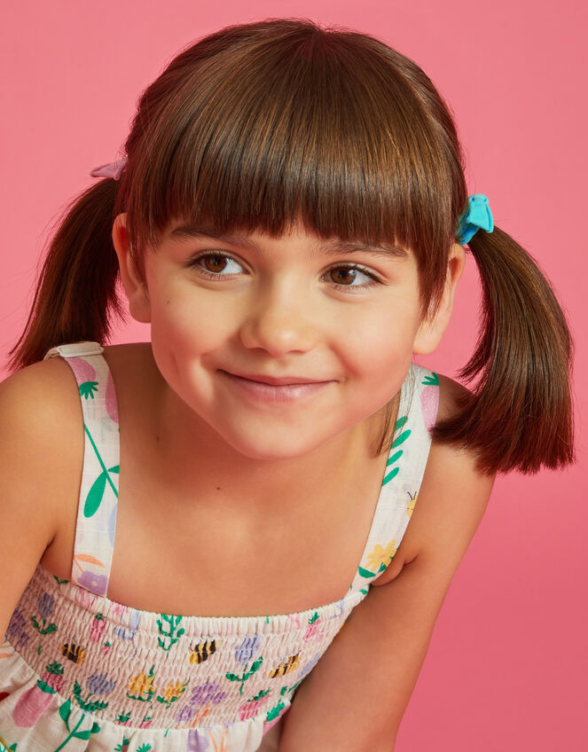 12-Pack Girls Mini Tie Hair Bands, , large