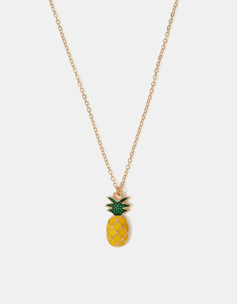 Pineapple Pendant Necklace, , large