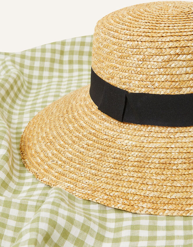 Wide Brim Straw Hat, , large