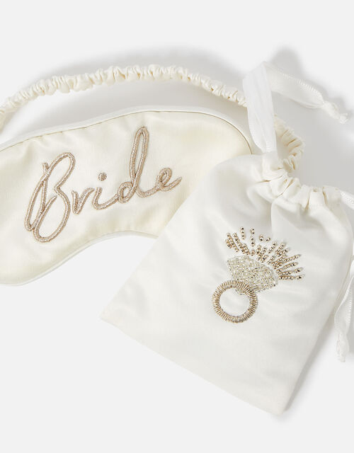 Bride Eye Mask and Bag Set, , large