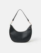 Crescent Shoulder Bag, Black (BLACK), large
