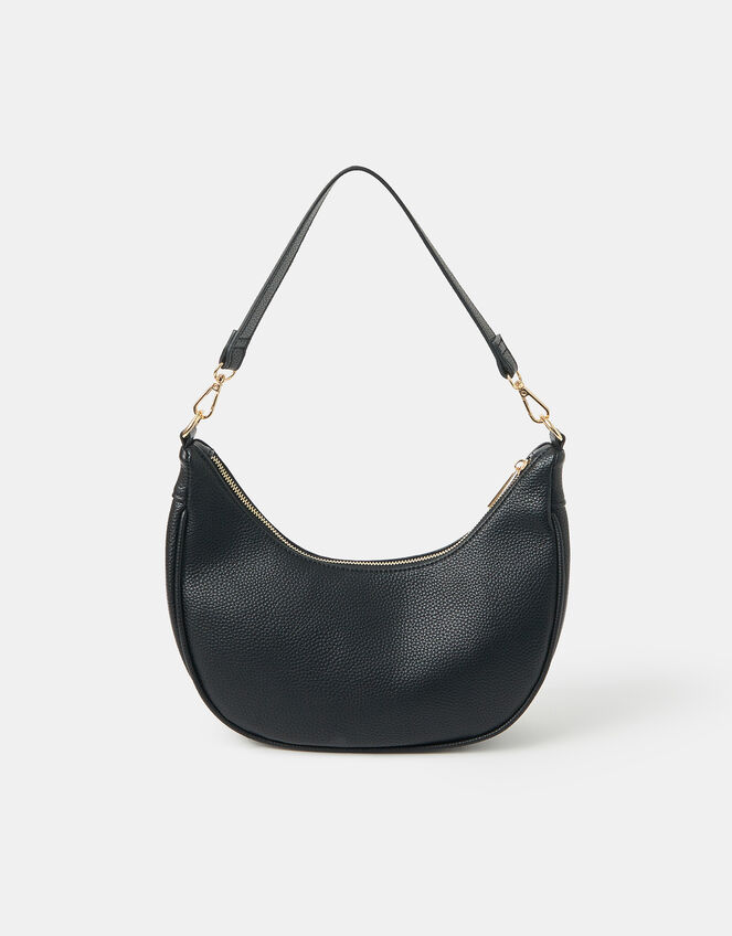 Crescent Shoulder Bag, Black (BLACK), large