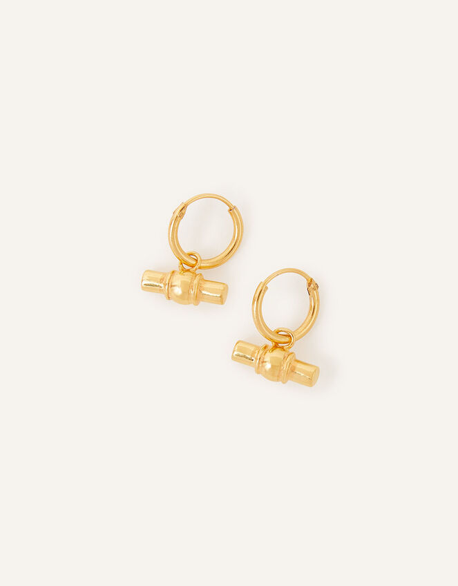 T bar hoop earrings clearance