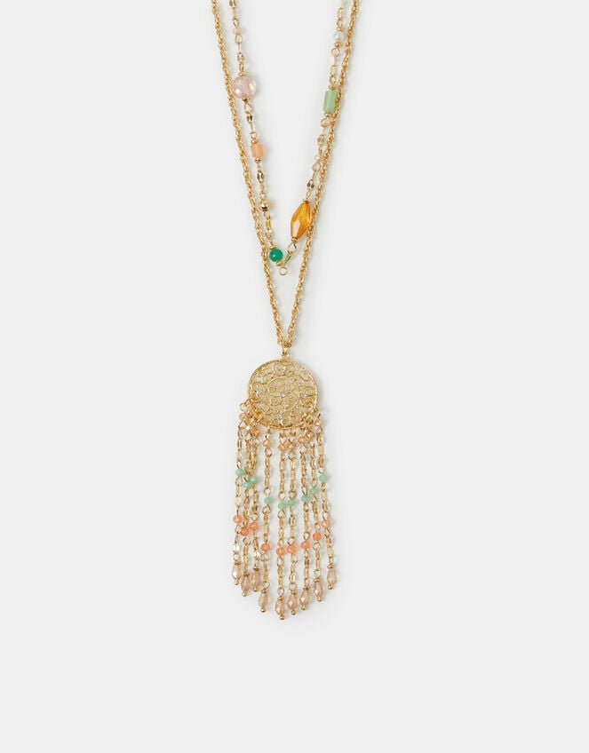 2-Pack Beaded Filigree Pendant Necklaces, , large