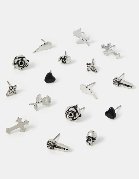 8-Pack Rock Star Stud Earrings, , large