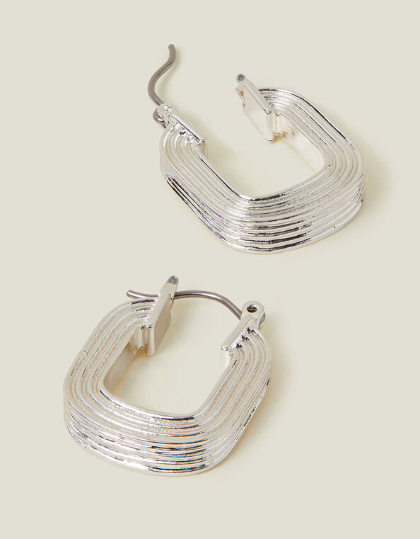 Square Hoop Earrings, , large