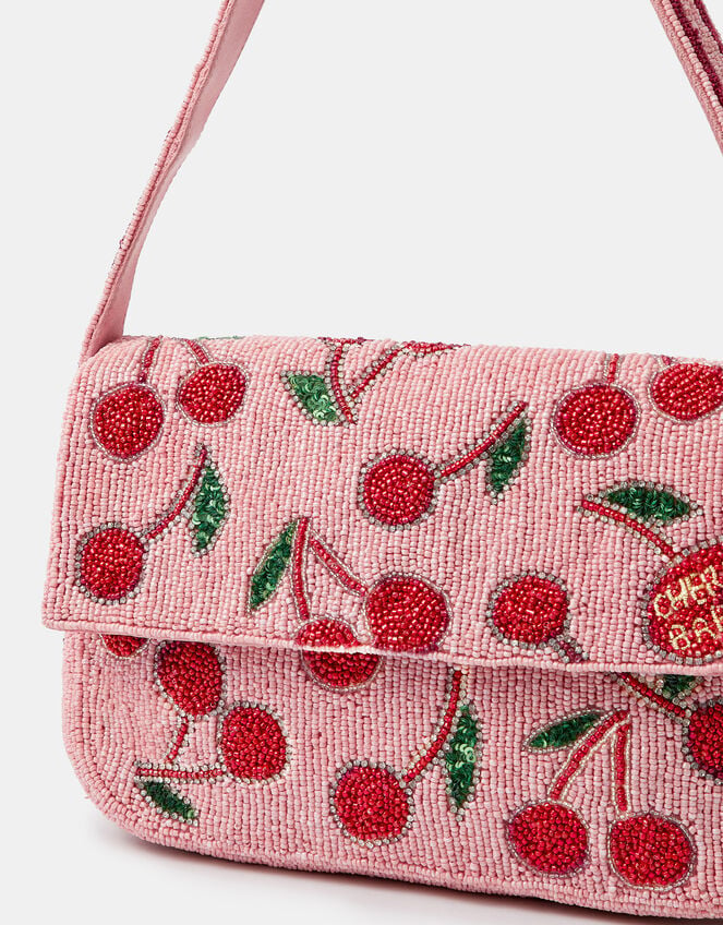 Accessorize x Good Manners Beaded Cherry Shoulder Bag, , large