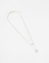 Discy Layered Necklace, , large