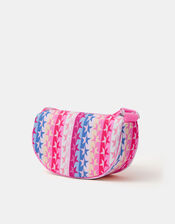 Girls Star Print Crossbody Bag, , large