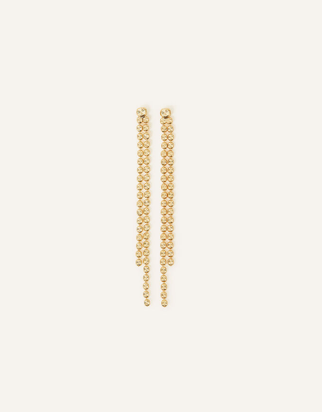 14ct Gold-Plated Charm Bead Earrings, , large