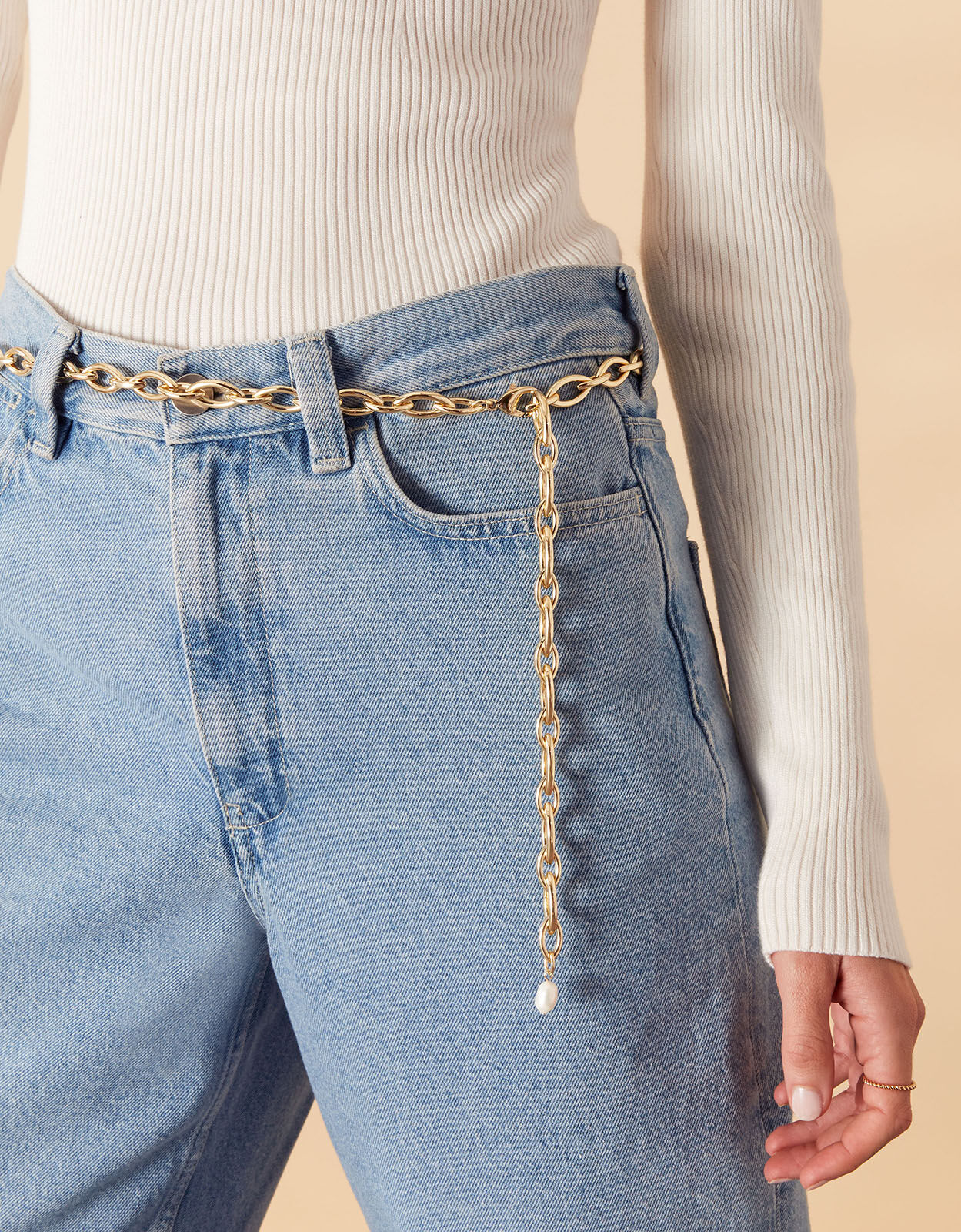 Chain belt on sale