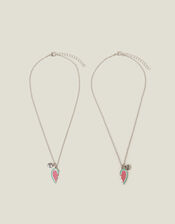 2-Pack Girls Watermelon 'BFF' Necklace, , large