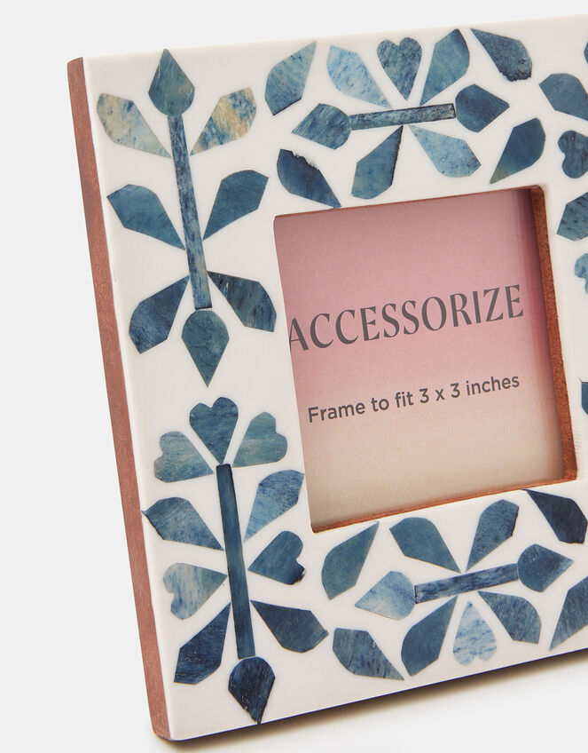 Mini Floral Resin Photo Frame 3 x 3 , , large