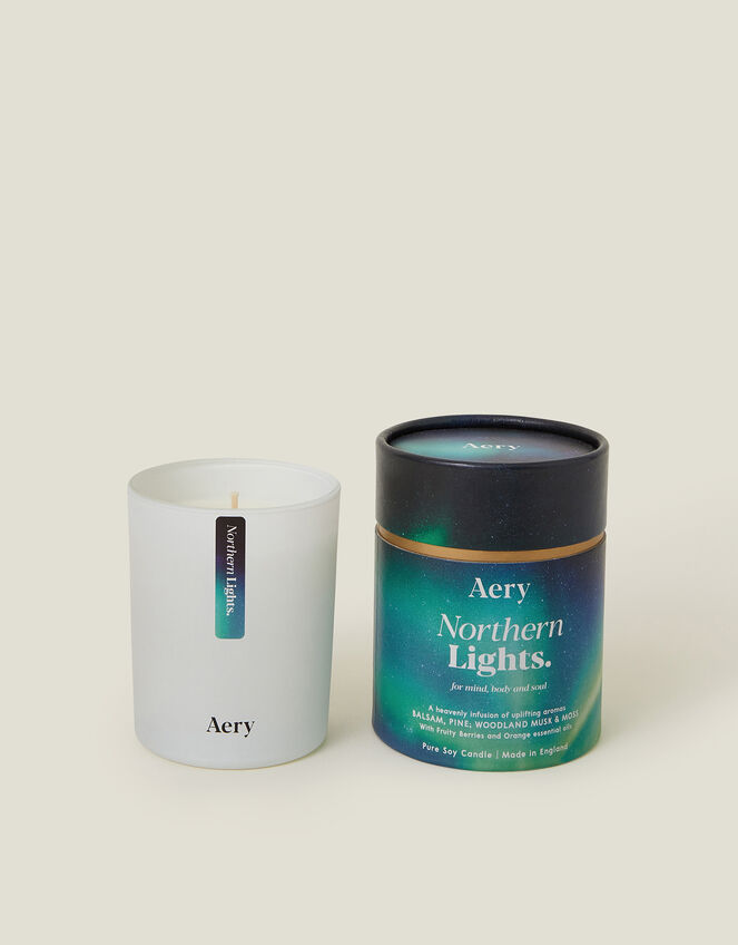 Aery Northern Lights Woodland Musk & Moss Glass Candle, , large