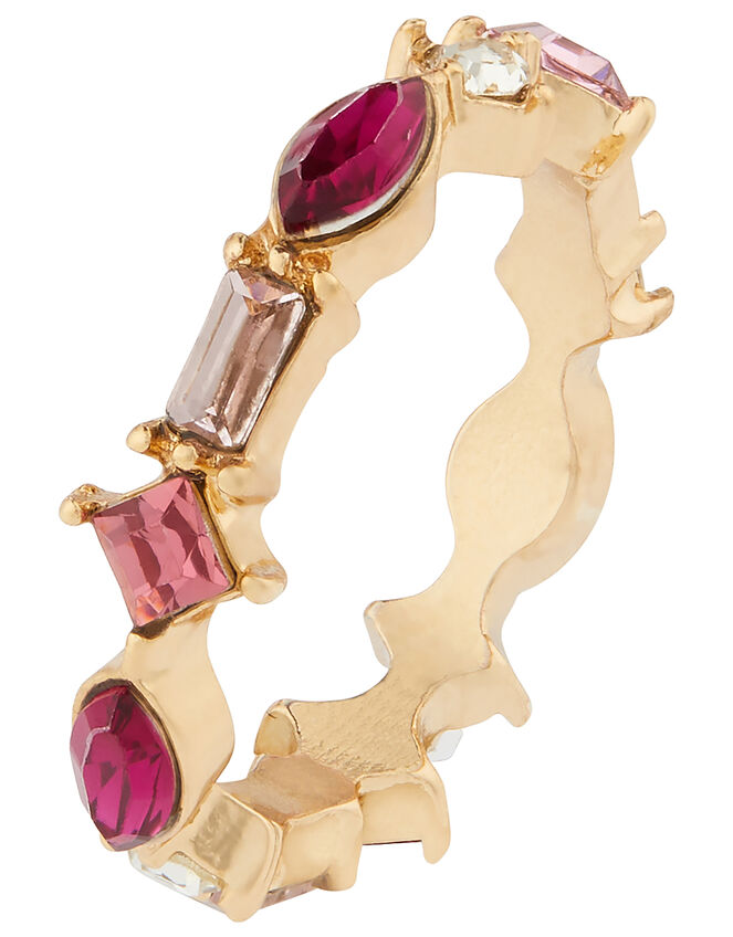 Mixed Gem Sparkle Ring, Pink (PINK), large