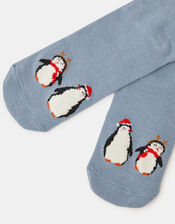 Festive Penguin Socks, , large
