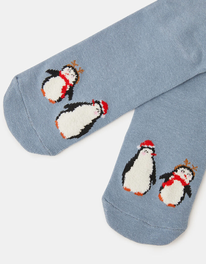 Festive Penguin Socks, , large