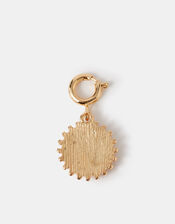 Initial Pearl Coin Jewellery Charm , Gold (GOLD), large