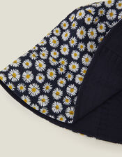 Reversible Daisy Print Bucket Hat, , large