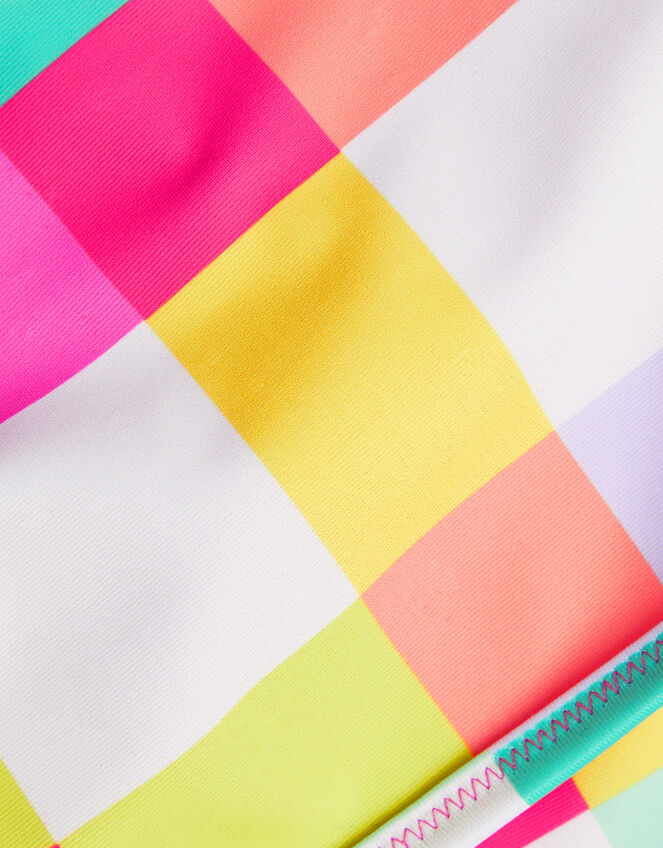 Girls Reversible Check Bikini, Multi (BRIGHTS MULTI), large
