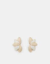 Enamel Petal Drop Earrings, , large