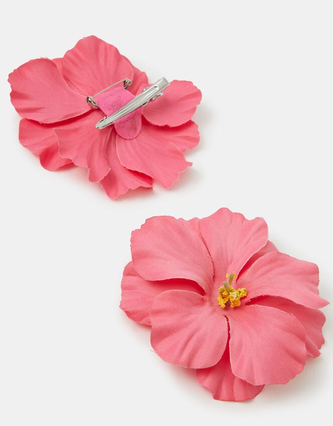 2-Pack Hibiscus Snap Clips, Pink (PINK), large